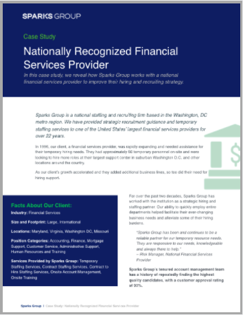 Financial Services Case Study